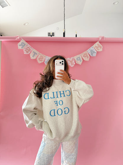 Child Of God Mockneck Grey