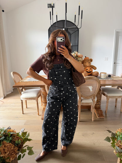 Oreo Cookie Crumble Barrel Overalls