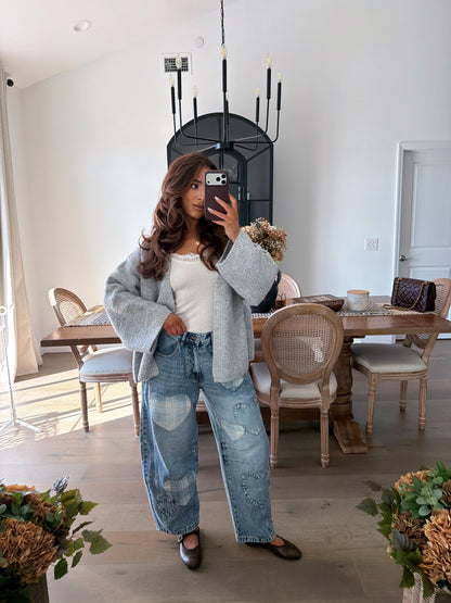 Pumpkin Patch Chunky Grey Knit
