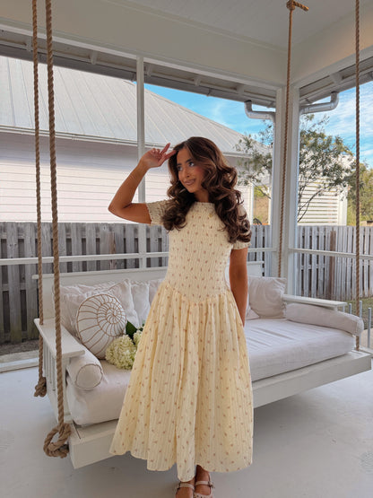 Written In The Sand Floral Midi PRE ORDER APRIL
