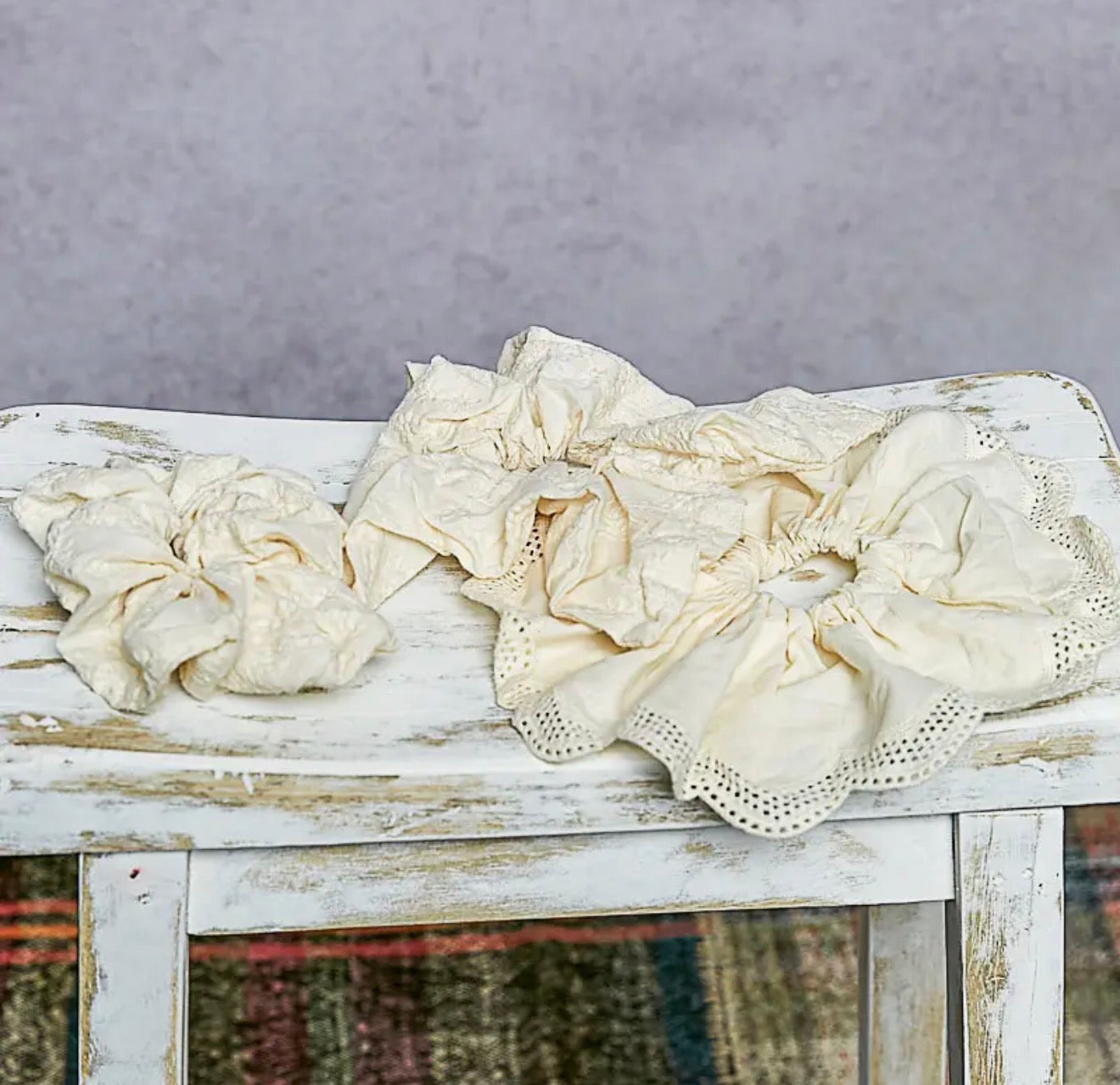 Vintage Lace Jumbo Scrunchie Pack 3 (POL) RESTOCK