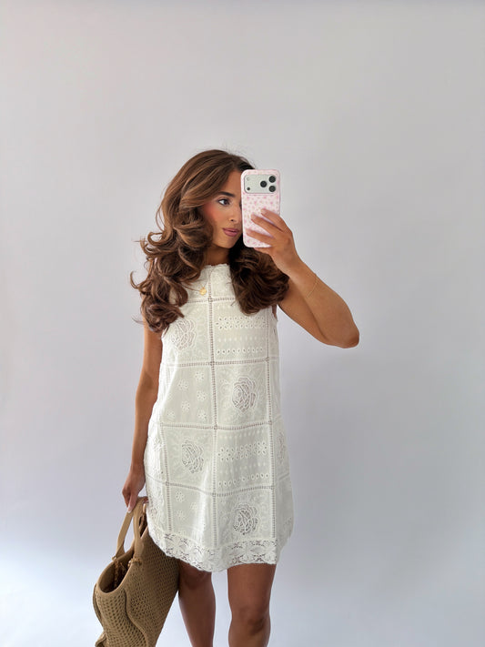 White Eyelet Weekend Mini (can’t restock)