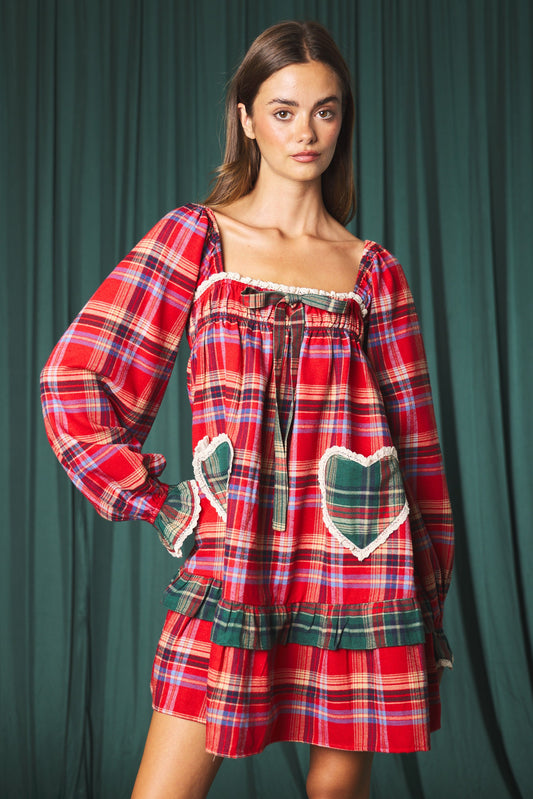 Holly Hearts Mini Dress