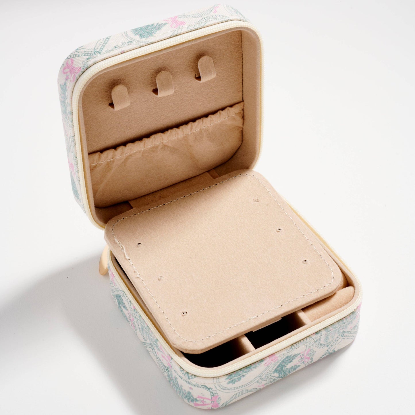 Christmas Tree Travel Jewelry Box with Mirror– Compact Organizer