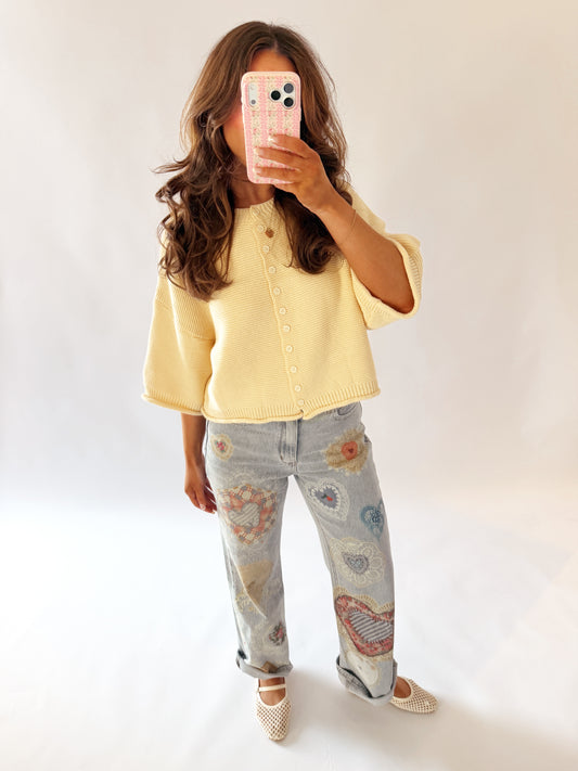 Berry Sweet Patch Jeans RESTOCK