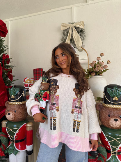 Teddy Nutcracker Pink Dreams Sweater PRE ORDER