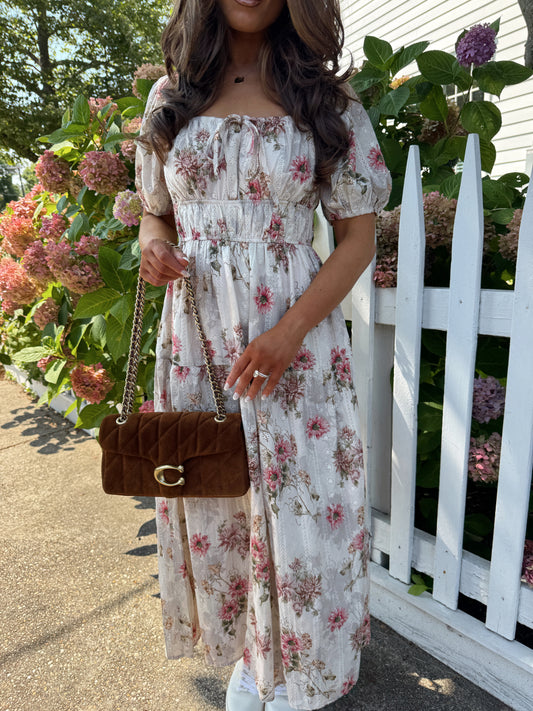 Soft Autumn Whimsy Midi Dress