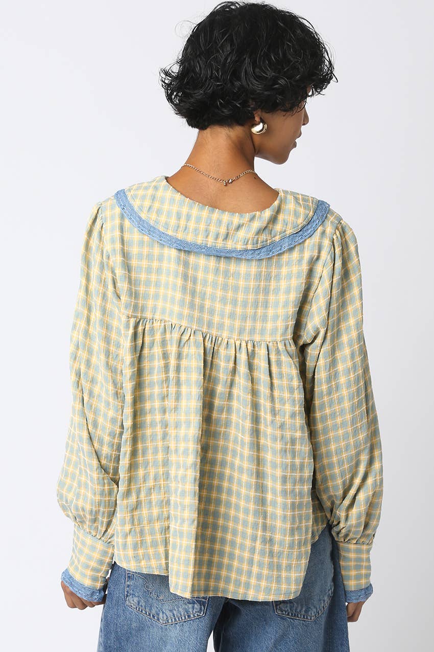 Alexis Plaid Blouse