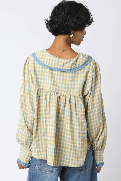 Alexis Plaid Blouse