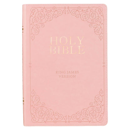 KJV Bible Giant Print Full-size Faux Leather, Pink