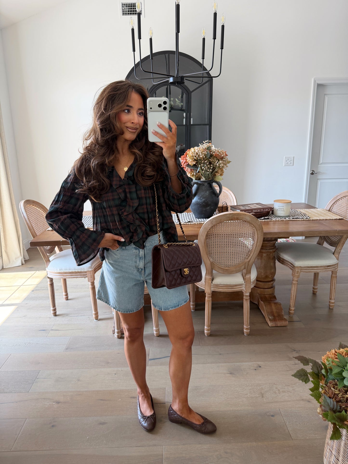 Cottage Bloom Blouse (Brown)