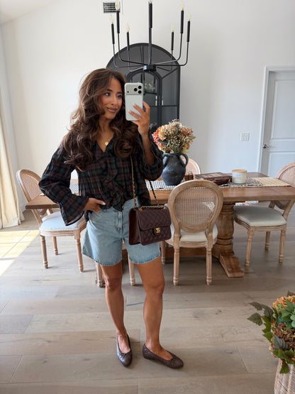 Cottage Bloom Blouse (Brown)