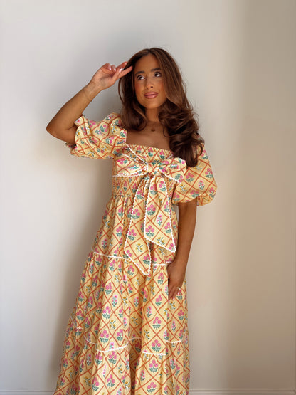 pineapple midi dress Delicate Pineapple Midi Dress