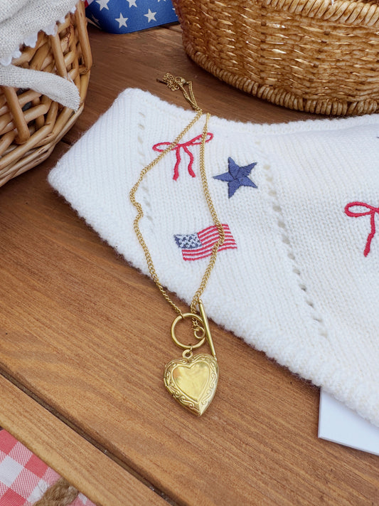 Full Of Love 18K TARNISH FREE LOCKET NECKLACE