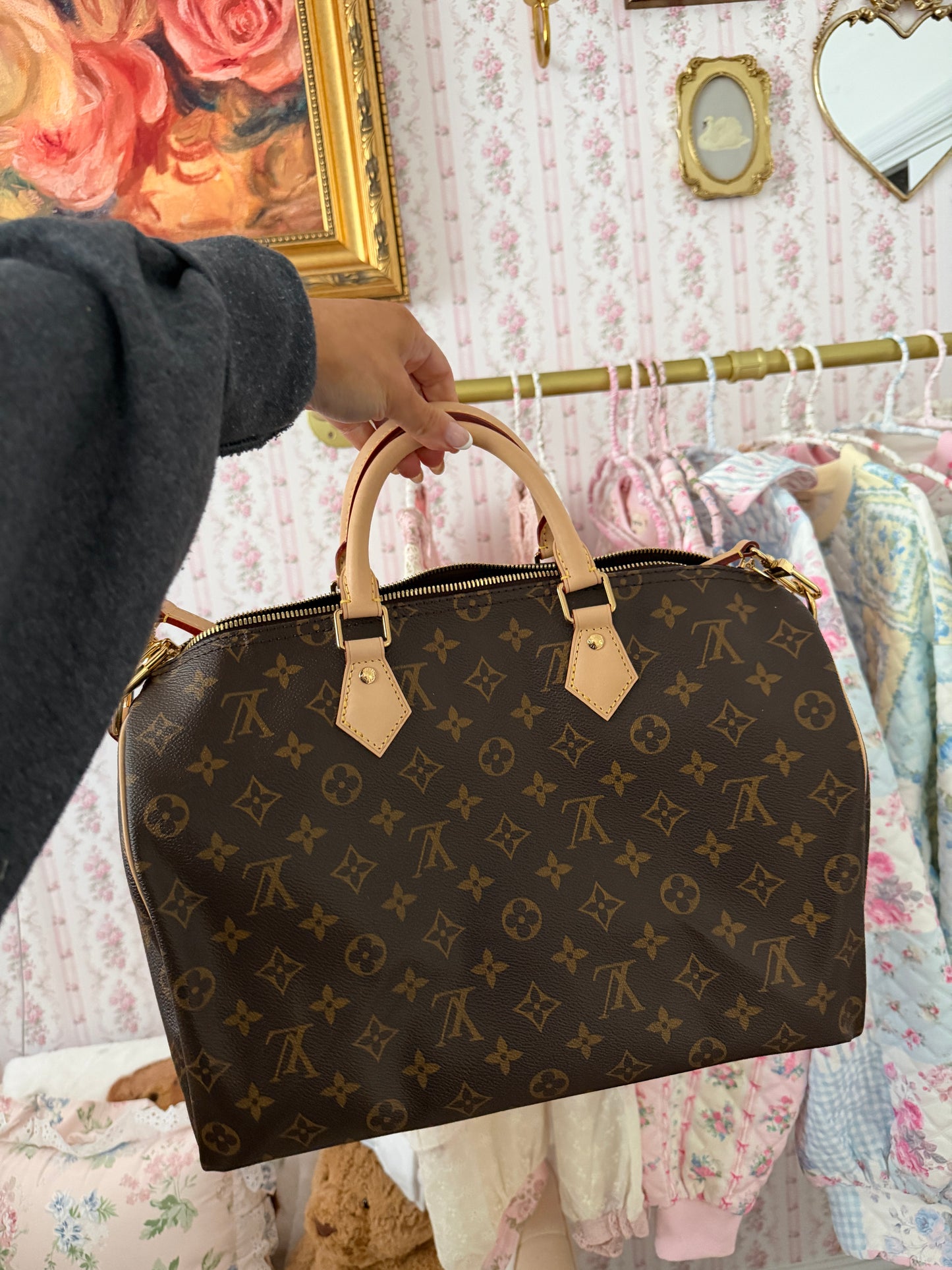 LV speedy 35 (used 3x) receipt and full set