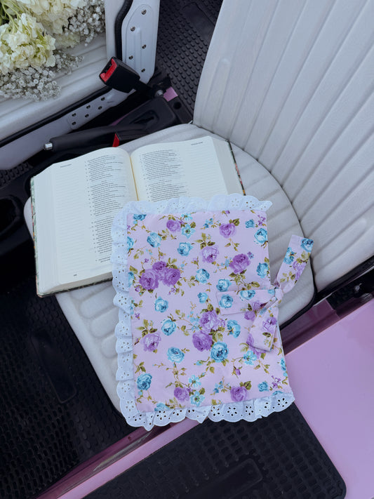 Vintage Bible Cover (Purple Paradise)