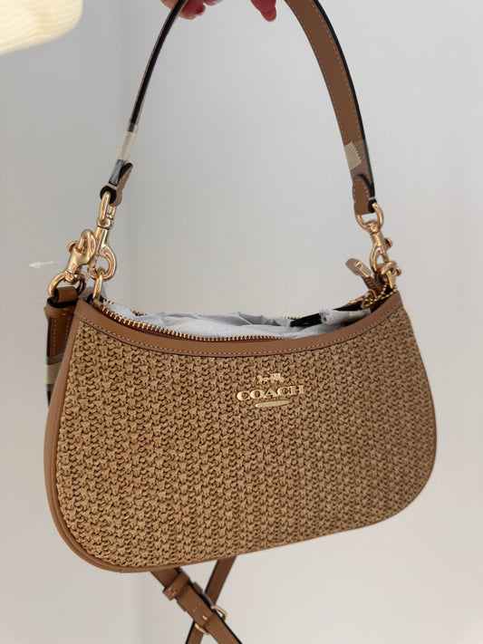 RARE COACH RAFFIA BAG NEW