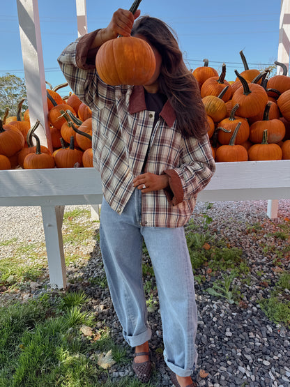 Pumpkin 🎃 Patch Barn Shacket Flannel