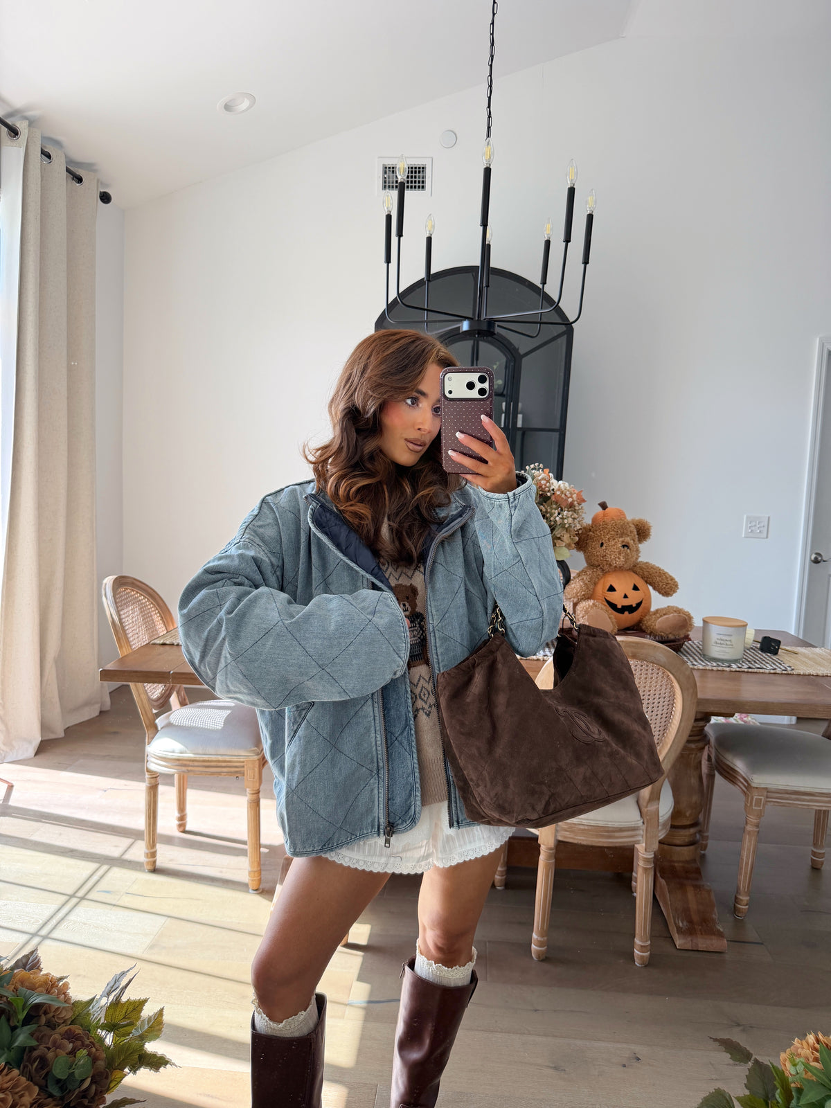 Olivia Denim Quilted Jacket