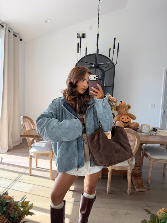Olivia Denim Quilted Jacket