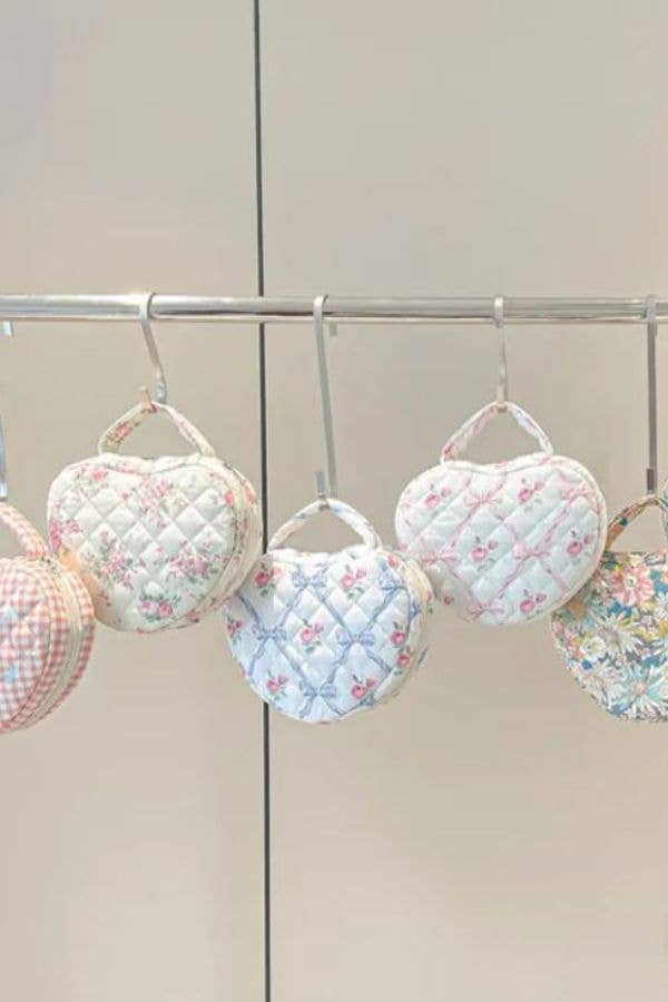 Coquette Heart Shaped Bag- Blue