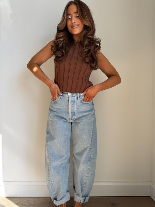 Caramel Apple Knit Tank