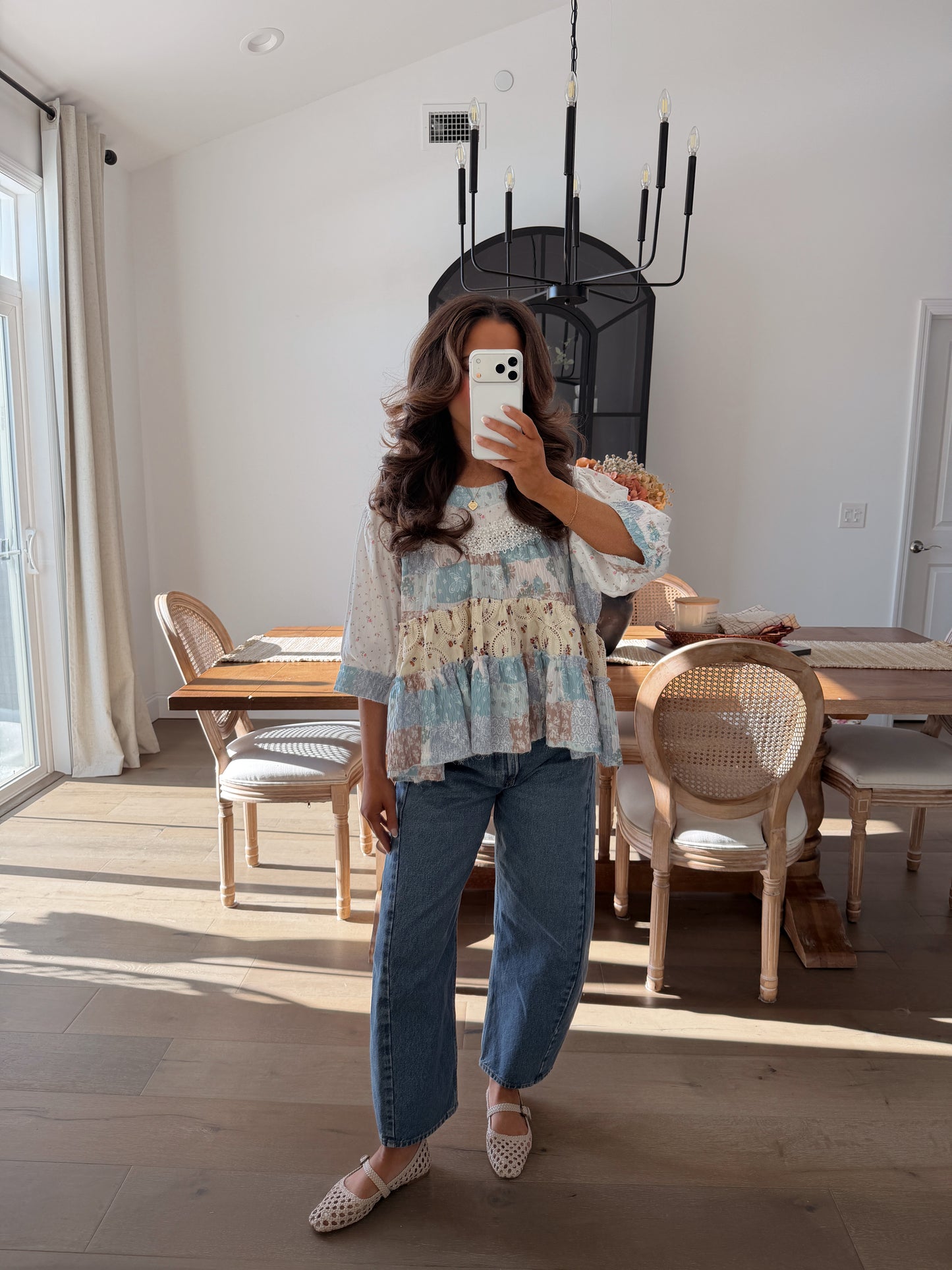 Vanilla Meadow Patchwork Top (can’t restock)