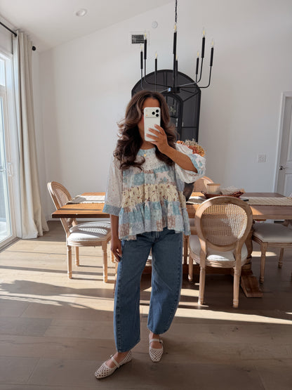 Vanilla Meadow Patchwork Top (can’t restock)