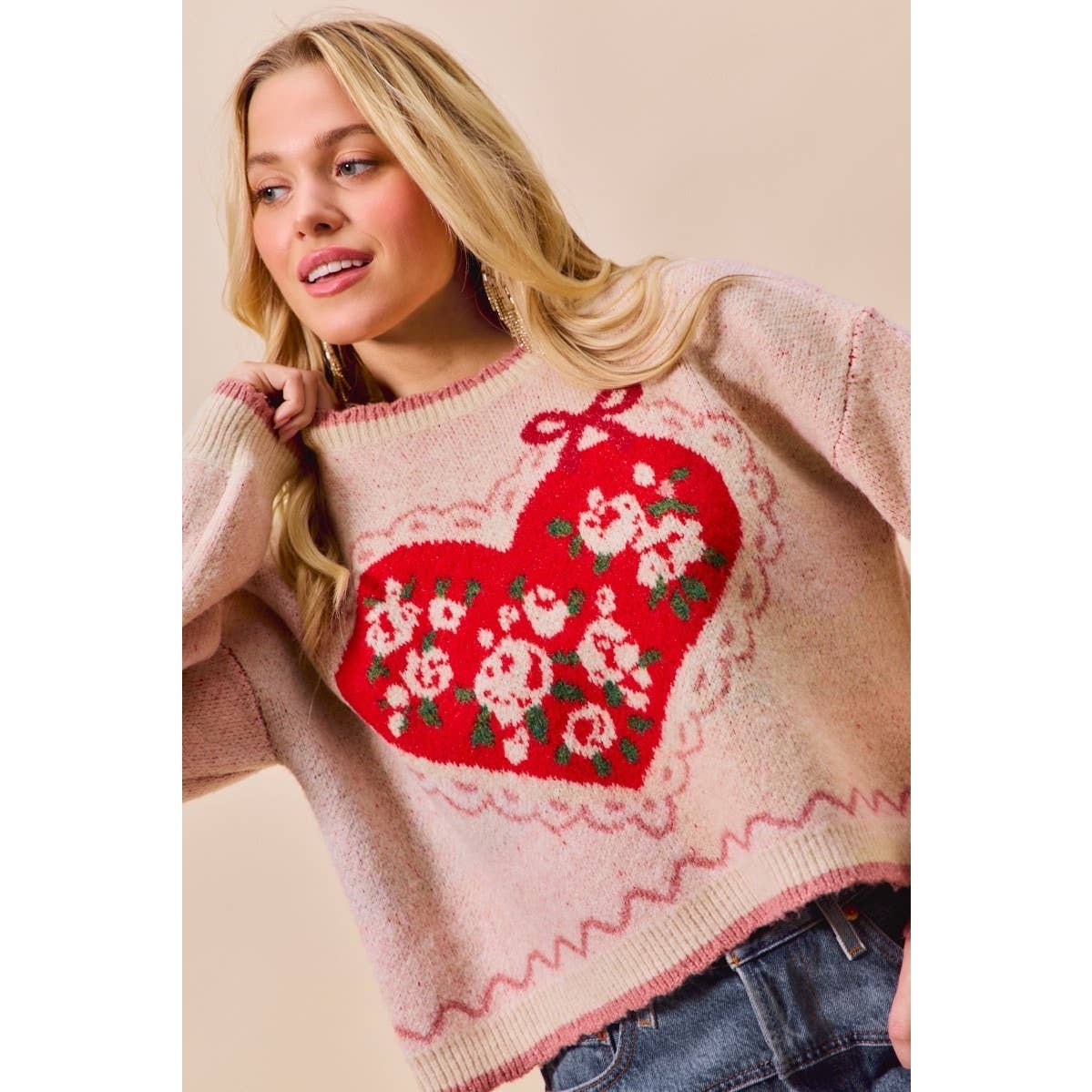 Coquette & Hearts Sweater Top (can’t restock)
