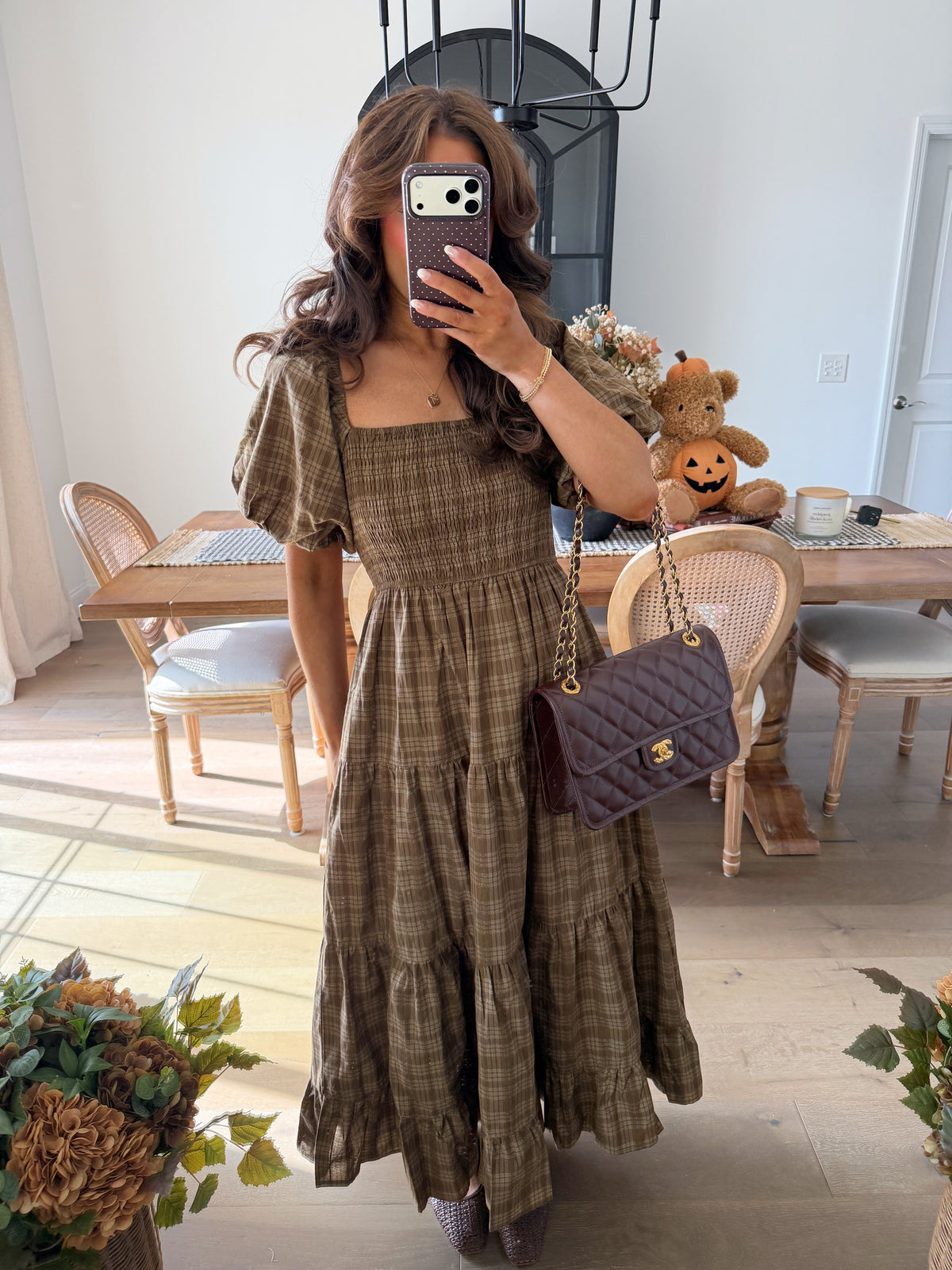 Autumn Leaves Midi Dress