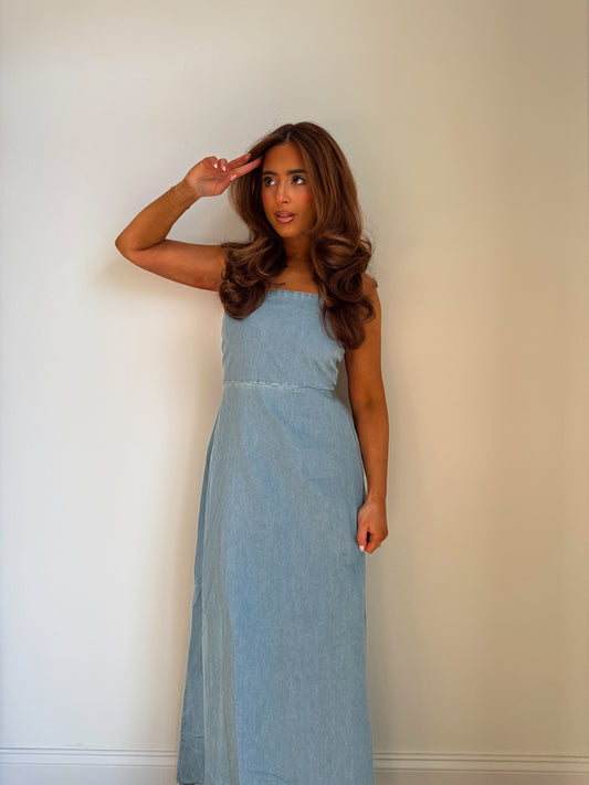 Denim Maxi Dress