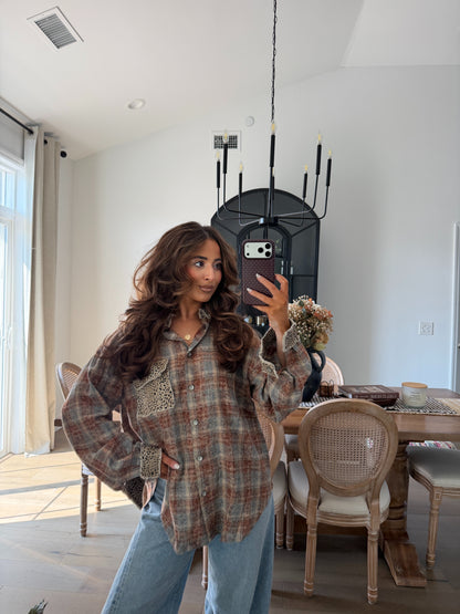Blair Leopard Flannel (Auburn) 100% cotton