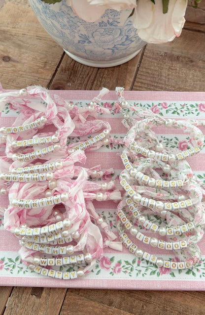 Shabby Chic God Is Good Bracelet