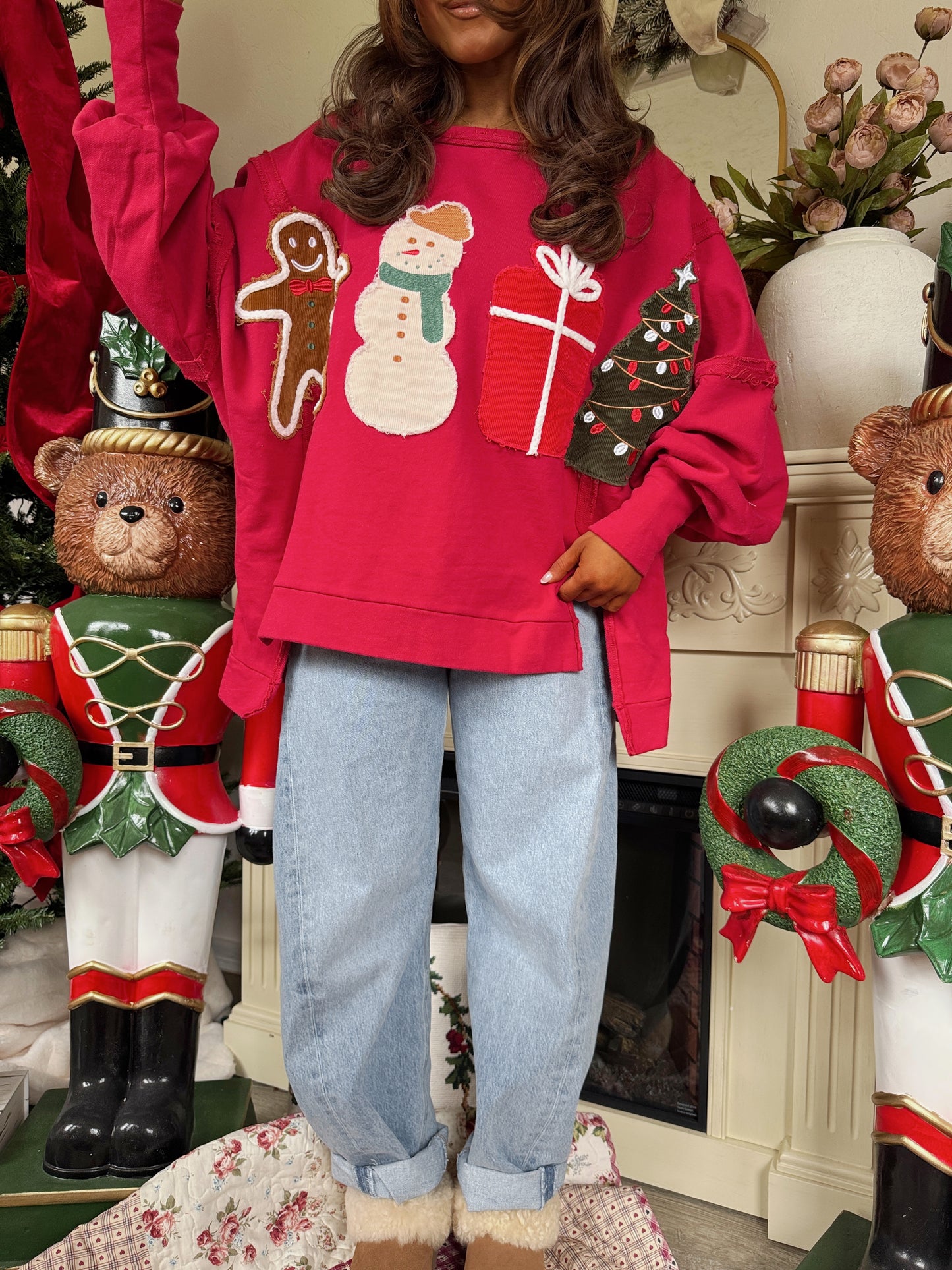 Oh So Jolly Christmas Festive  Crewneck