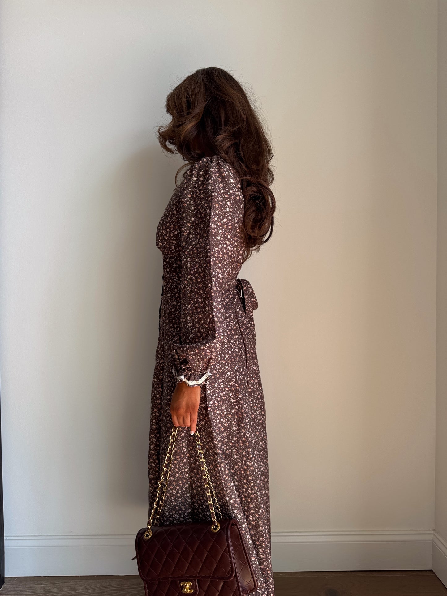 The Allie Midi Dress (Maple)