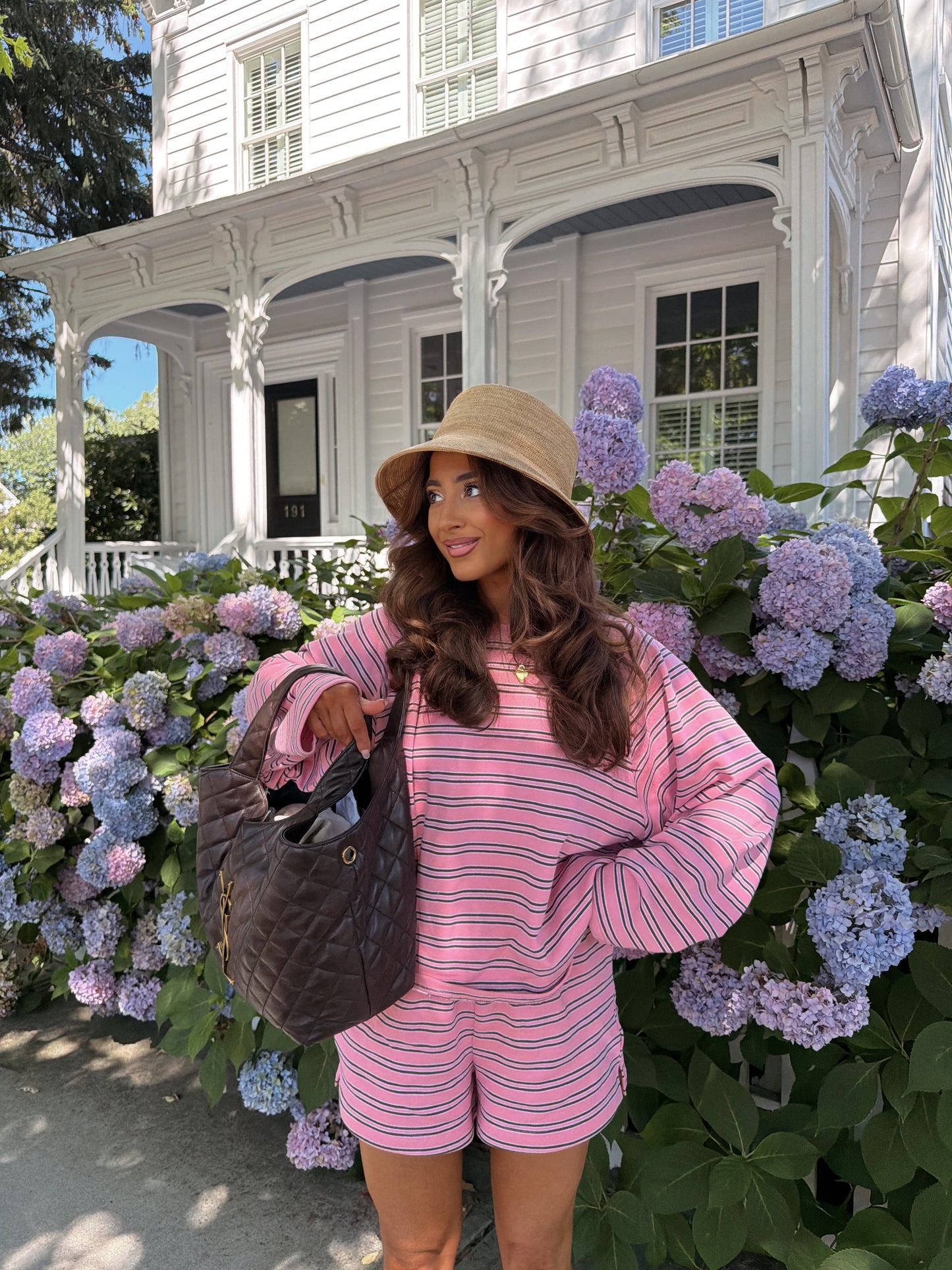 Sophie Striped Set (Strawberry Chocolate Cheesecake)
