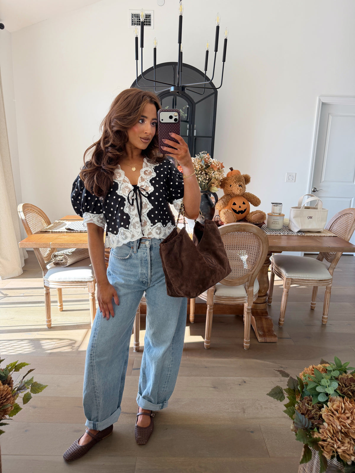Minnie Oreo & Lace Dot Top - cant get more