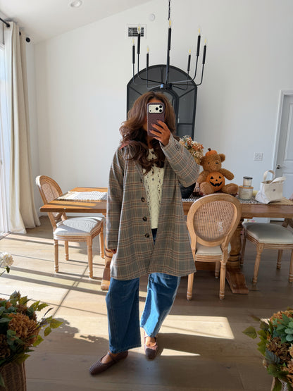Harvest Plaid Trench no rstks