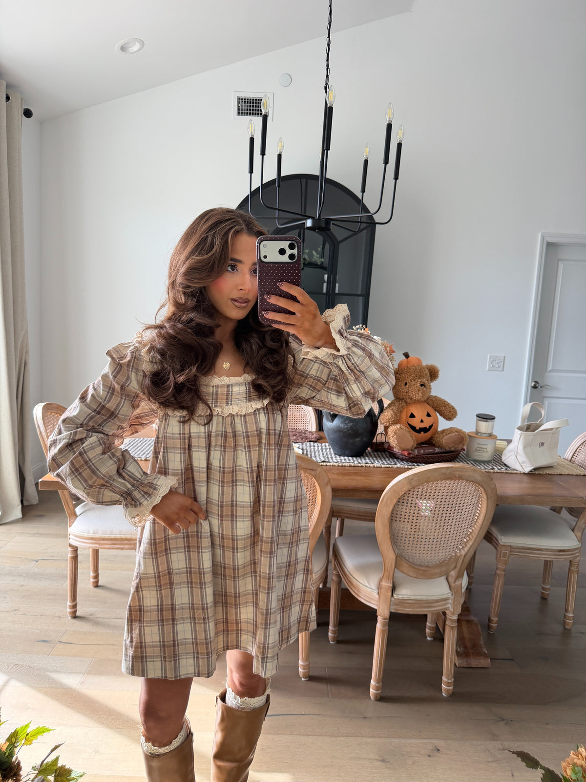 Pumpkin Spice Mini Dress