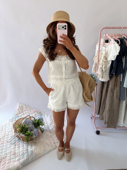 Sand & Lace Set White Eyelet