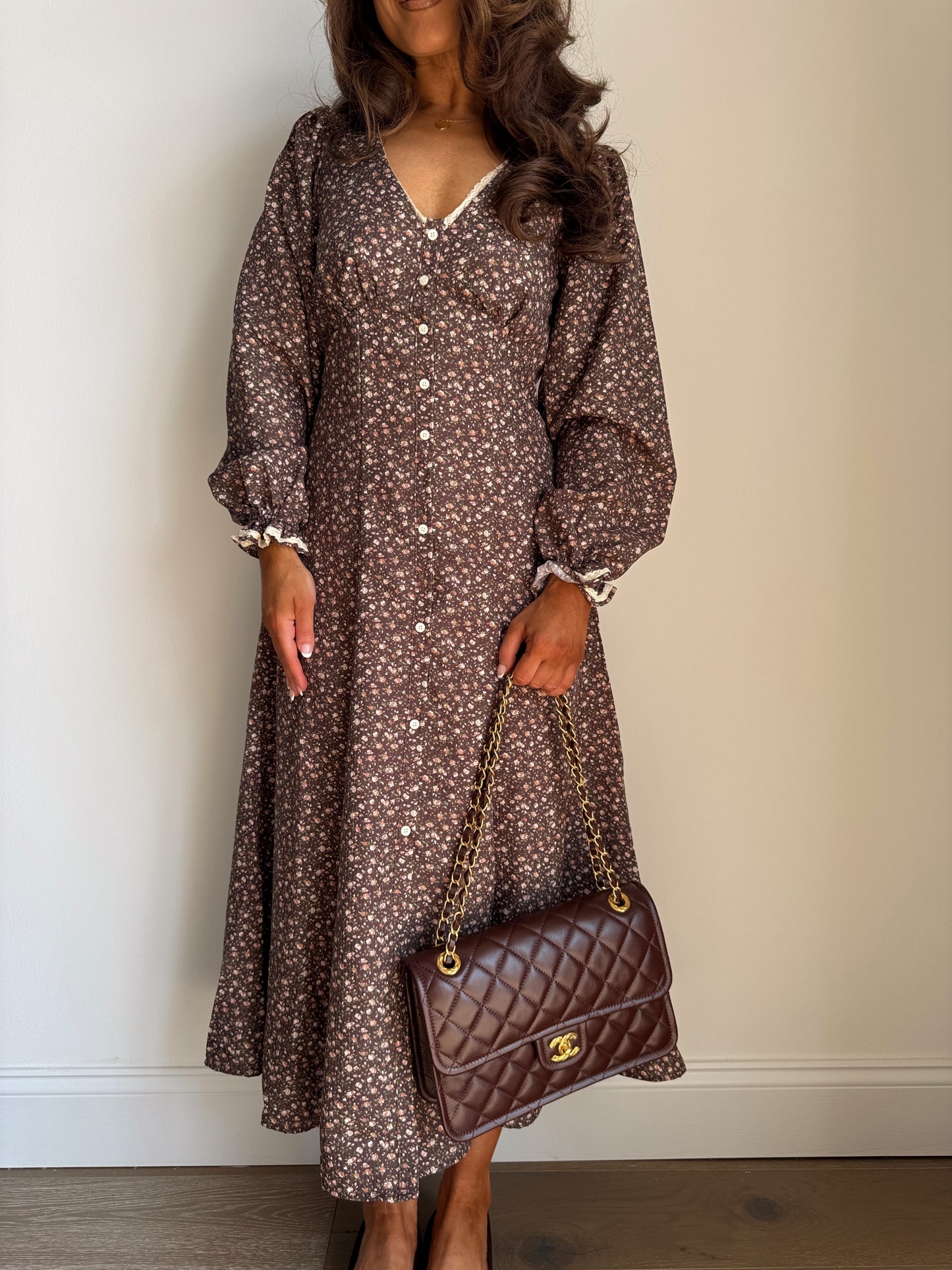 The Allie Midi Dress (Maple)