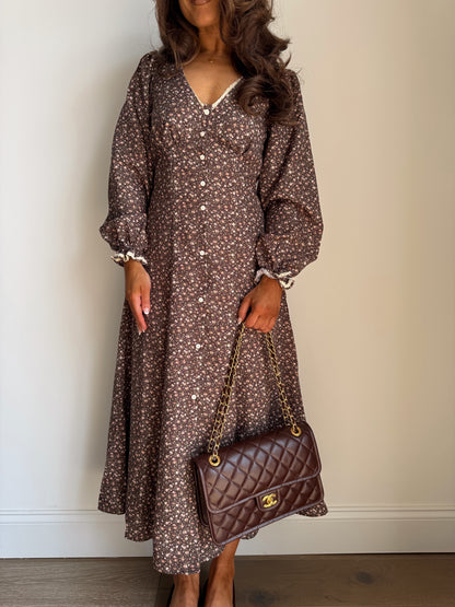The Allie Midi Dress (Maple)
