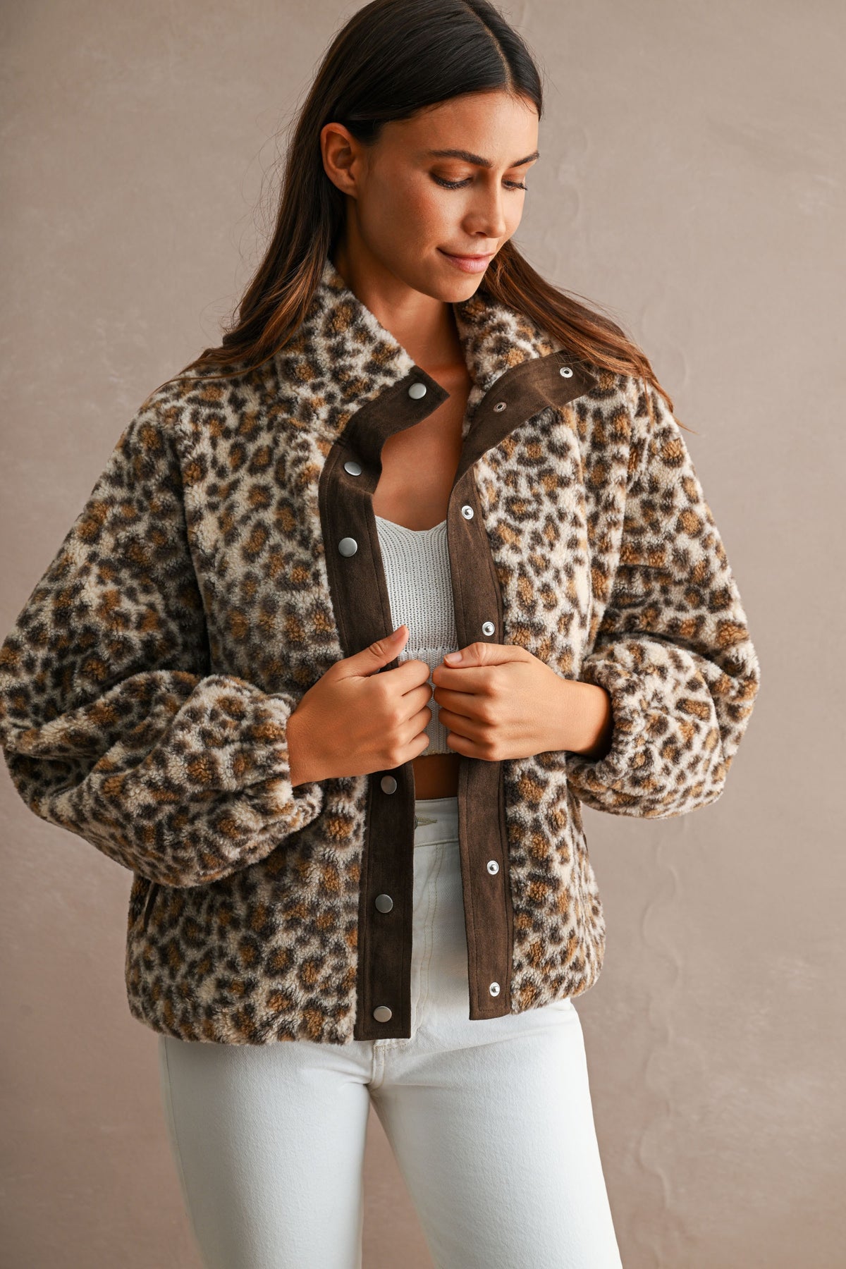 Cheetah Sherpa Jacket RESTOCK