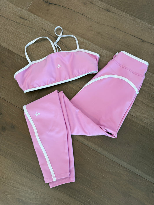Alo Set Pink m top small bottom
