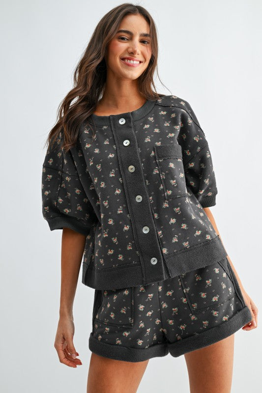 Boardwalk & Florals Button Set