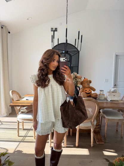 Autumn Plaid Ruffle Set