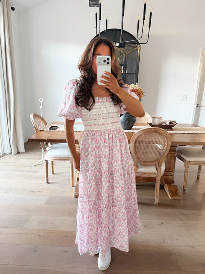 Pink Promises Midi Dress RESTOCK