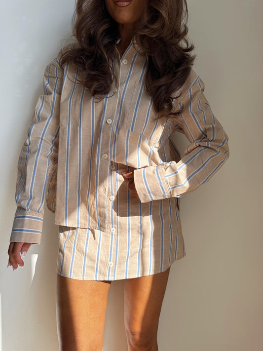 University Girl Button Down Skort Set
