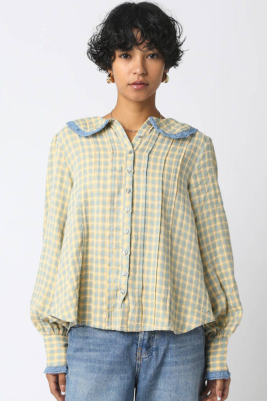 Alexis Plaid Blouse