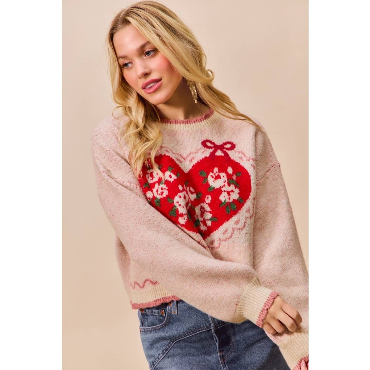 Coquette & Hearts Sweater Top (can’t restock)